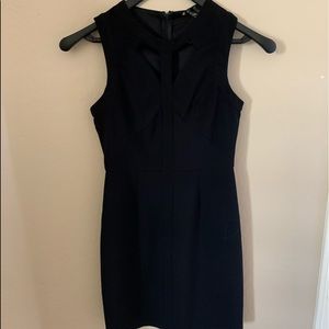 Little Black Dress With Cut Outs in Front & Back